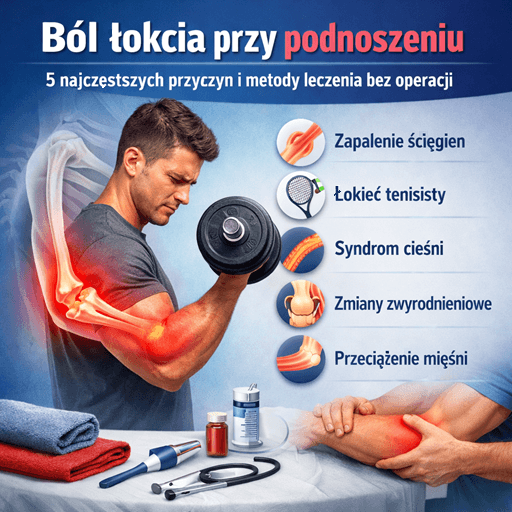 Ból łokcia przy podnoszeniu ciężarów