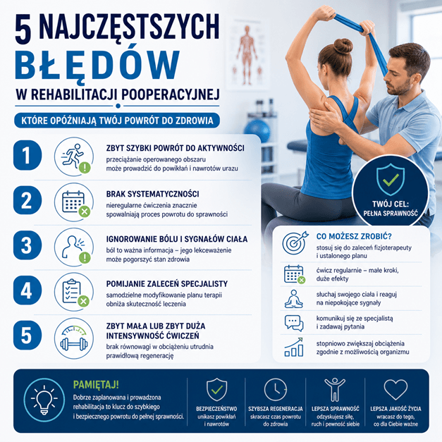 Błędy w rehabilitacji pooperacyjnej.